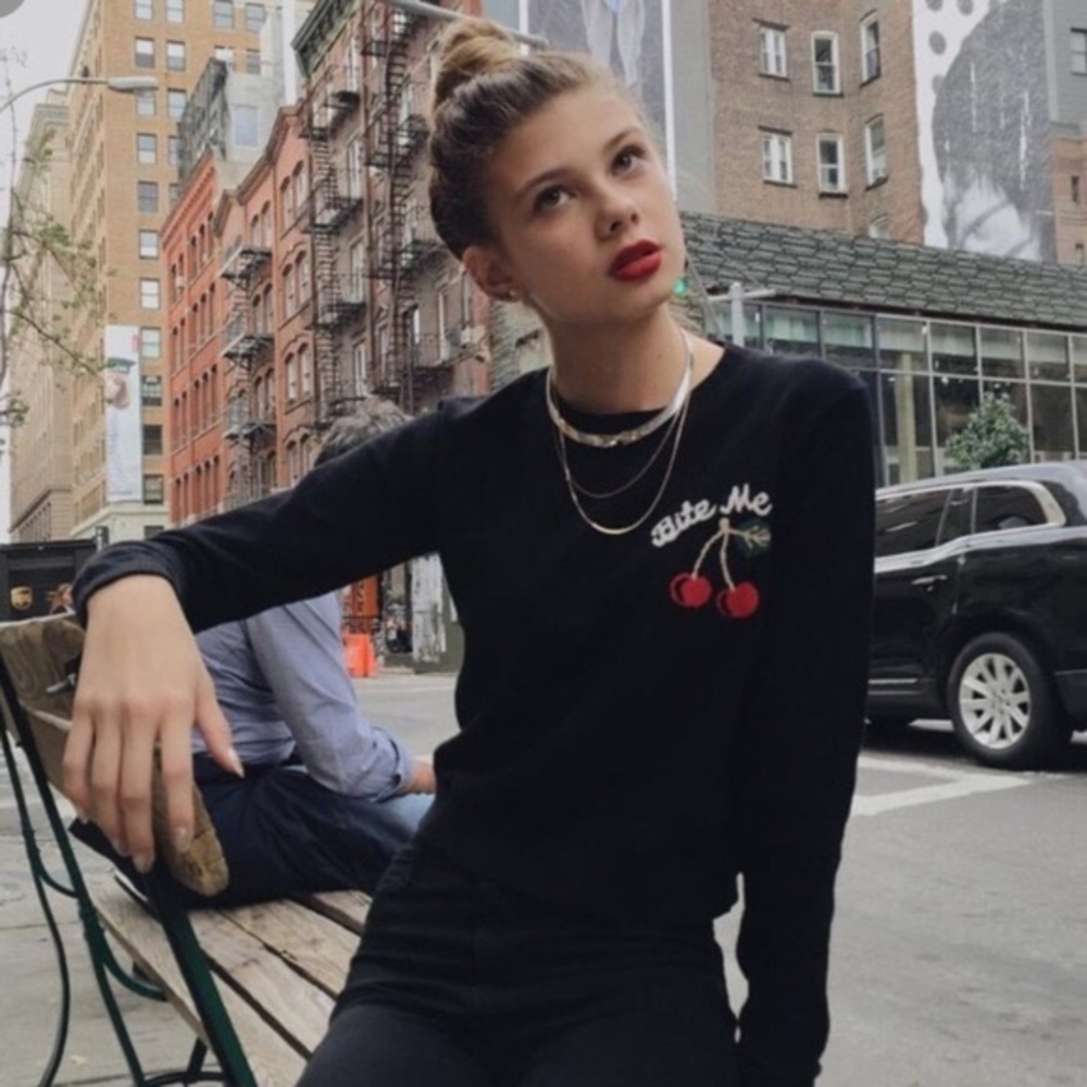 Cherry Bite me sweater